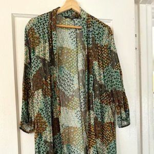 Boho Kimono/Robe with gold detail - M/L